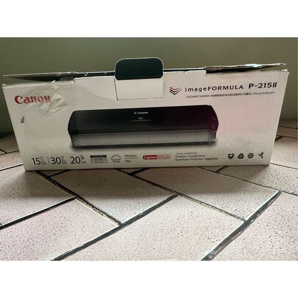 Canon image formula P-215II Mobile Document Scanner, Black, 1.6" x 11" x 3.7" - Picture 7 of 8